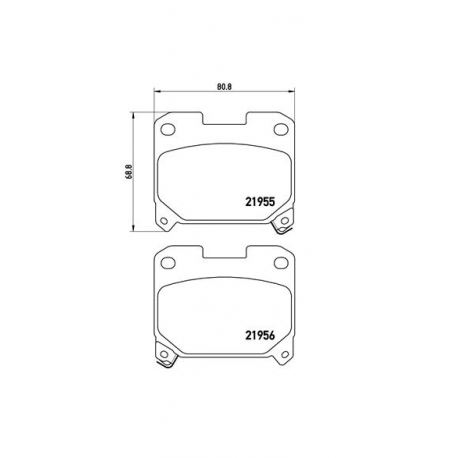 Σετ Τακάκια BREMBO P83091