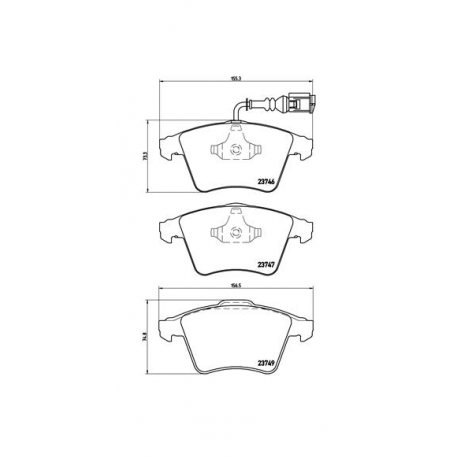 Σετ Τακάκια BREMBO P85081