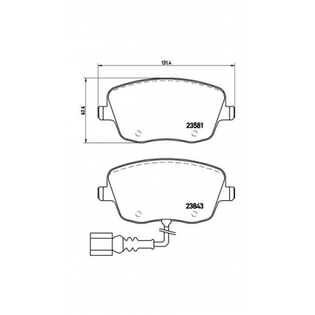 Σετ Τακάκια BREMBO P85077