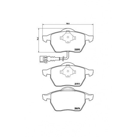 Σετ Τακάκια BREMBO P85045