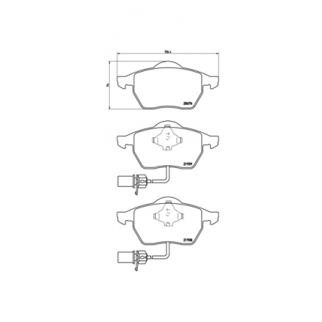 Σετ Τακάκια BREMBO P85037