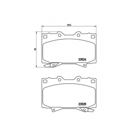 Σετ Τακάκια BREMBO P83048