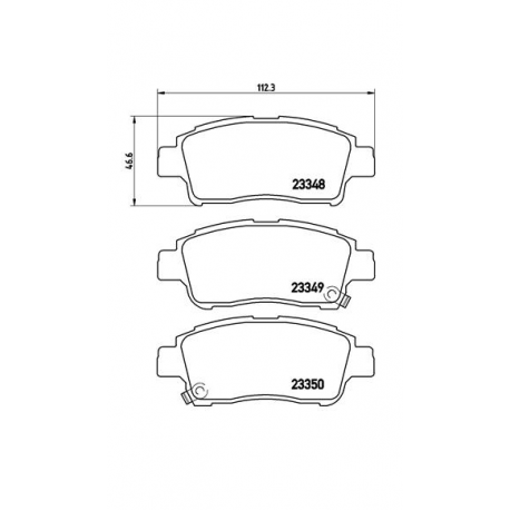 Σετ Τακάκια BREMBO P83050