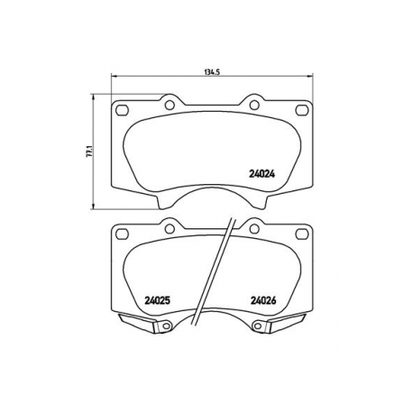 Σετ Τακάκια BREMBO P83066