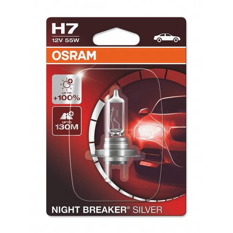 ΛΑΜΠΑ OSRAM H7 12V 55W NIGHT BREAKER® SILVER