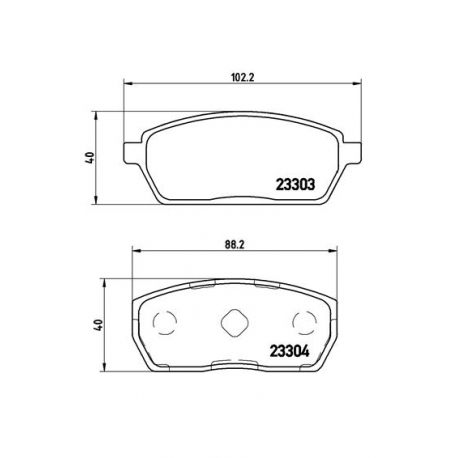 Σετ Τακάκια BREMBO P79017