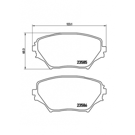 Σετ Τακάκια BREMBO P83005