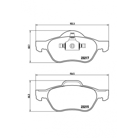 Σετ Τακάκια BREMBO P68048