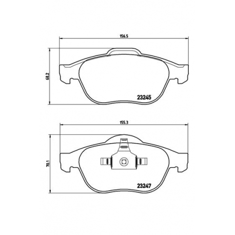 Σετ Τακάκια BREMBO P68040