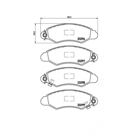 Σετ Τακάκια BREMBO P78012