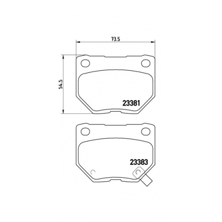 Σετ Τακάκια BREMBO P78016