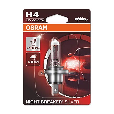 ΛΑΜΠΑ OSRAM H4 12V 60/55W NIGHT BREAKER® SILVER