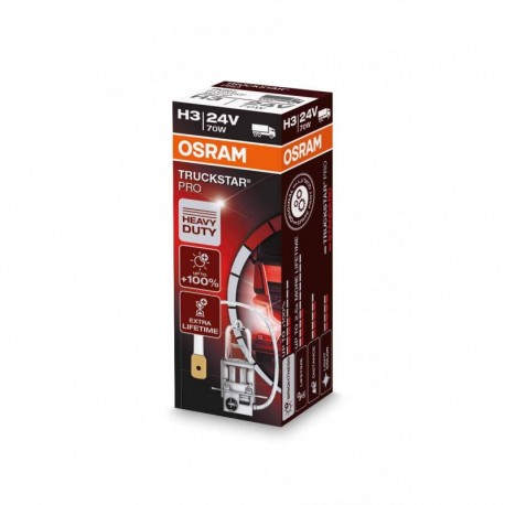 Λάμπα Osram Η3 24V 70W Truckstar Pro +100% Περισσότερο Φως