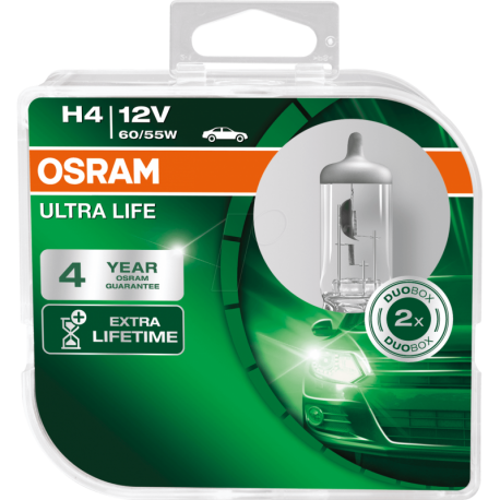 Λάμπες Osram H4 12V 60/55W Ultra Life