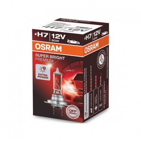 Λάμπα Osram H7 12V 80W Super Bright Premium