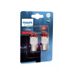 Λάμπες Philips P21/5W Ultinon Pro3000 Led Red 12V 0.8/1.75W 2τμχ 11499U30RB2