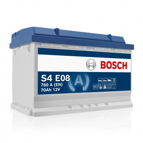 Μπαταρία Αυτοκινήτου Bosch S4E08 12V 70Ah 760A - EFB-START.STOP