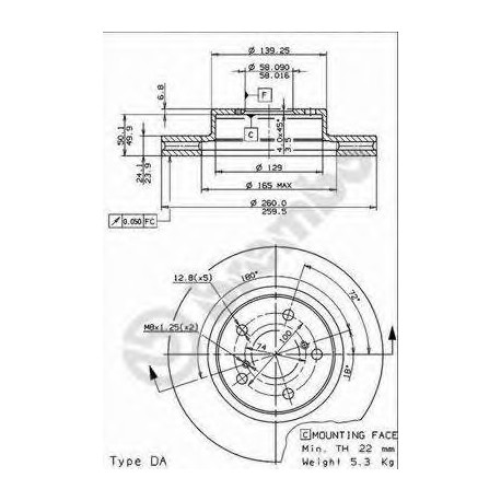 Σετ Δισκόπλακες BREMBO 09567314