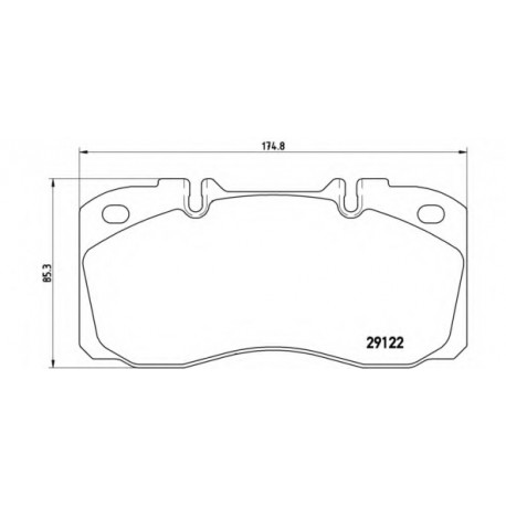 Σετ Τακάκια BREMBO PA6025