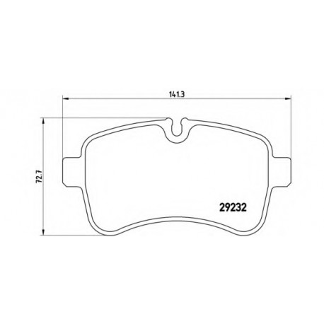 Σετ Τακάκια BREMBO PA6027