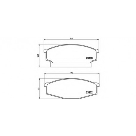Σετ Τακάκια BREMBO PB1001