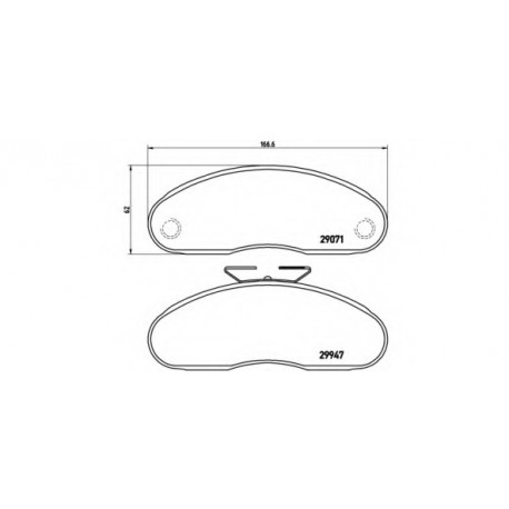 Σετ Τακάκια BREMBO PB7001