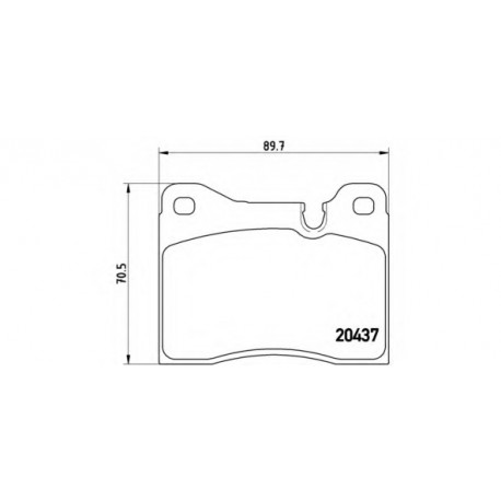 Σετ Τακάκια BREMBO P06003