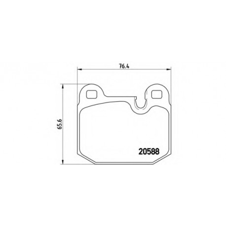 Σετ Τακάκια BREMBO P06006