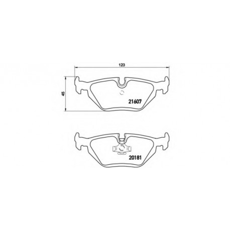 Σετ Τακάκια BREMBO P06013