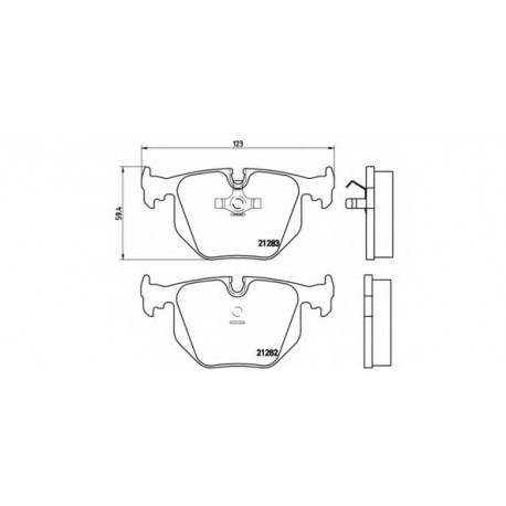 Σετ Τακάκια BREMBO P06016