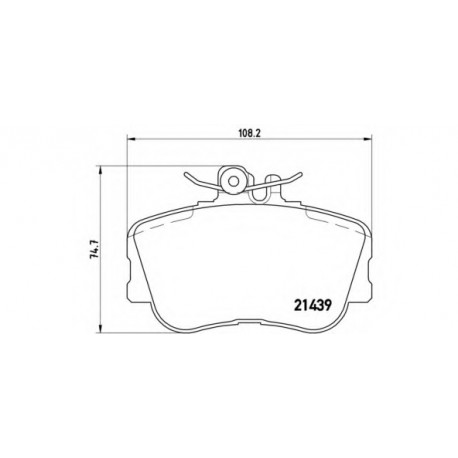 Σετ Τακάκια BREMBO P06017