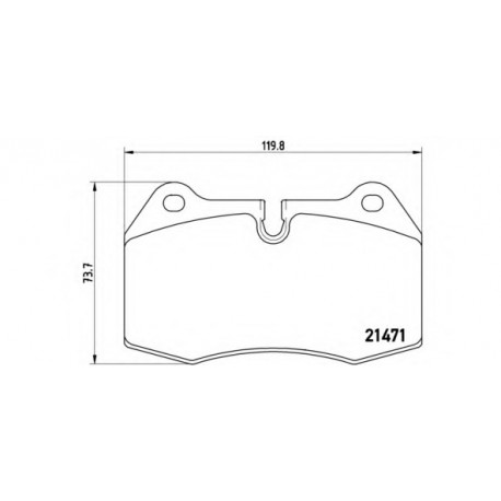 Σετ Τακάκια BREMBO P06018