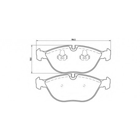 Σετ Τακάκια BREMBO P06019