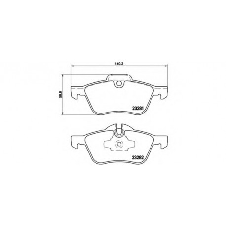 Σετ Τακάκια BREMBO P06030
