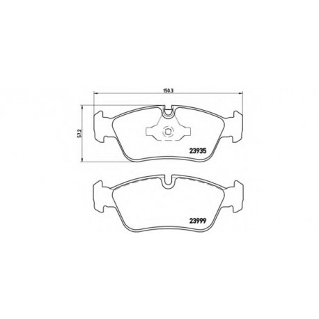 Σετ Τακάκια BREMBO P06035
