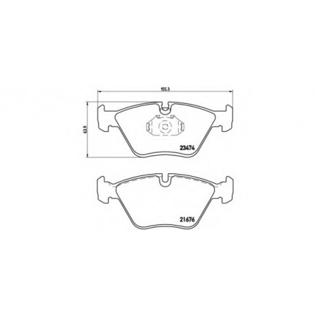 Σετ Τακάκια BREMBO P06042