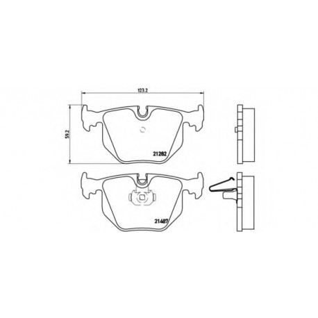 Σετ Τακάκια BREMBO P06044