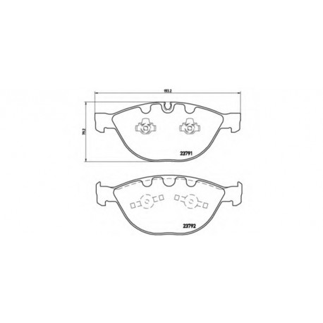 Σετ Τακάκια BREMBO P06047