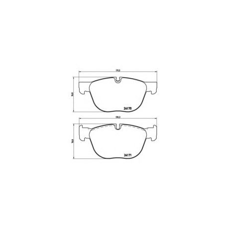 Σετ Τακάκια BREMBO P06049