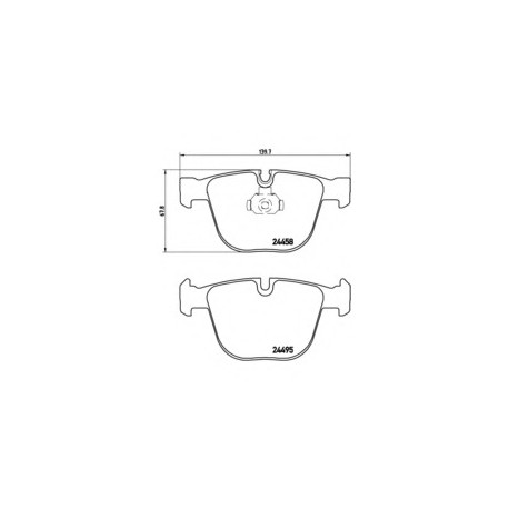 Σετ Τακάκια BREMBO P06050