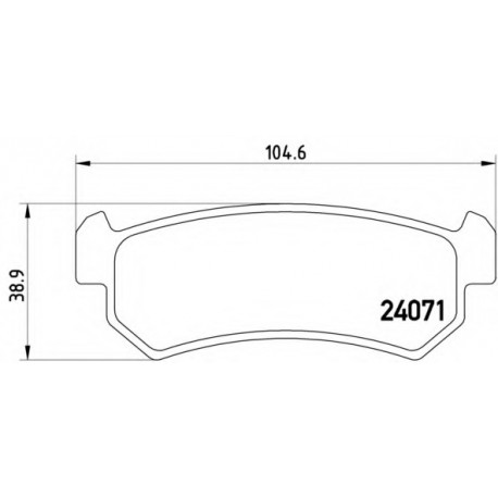 Σετ Τακάκια BREMBO P10001