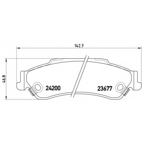 Σετ Τακάκια BREMBO P10002