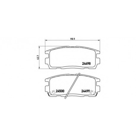 Σετ Τακάκια BREMBO P10004