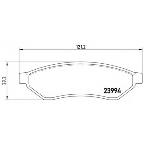Σετ Τακάκια BREMBO P10008