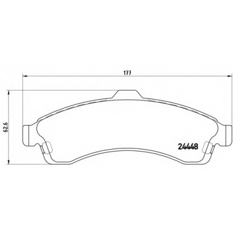 Σετ Τακάκια BREMBO P10009