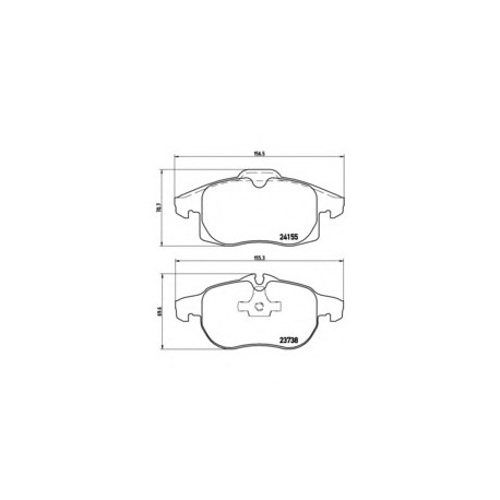 Σετ Τακάκια BREMBO P10011