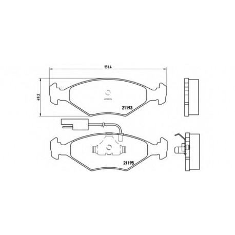 Σετ Τακάκια BREMBO P23039