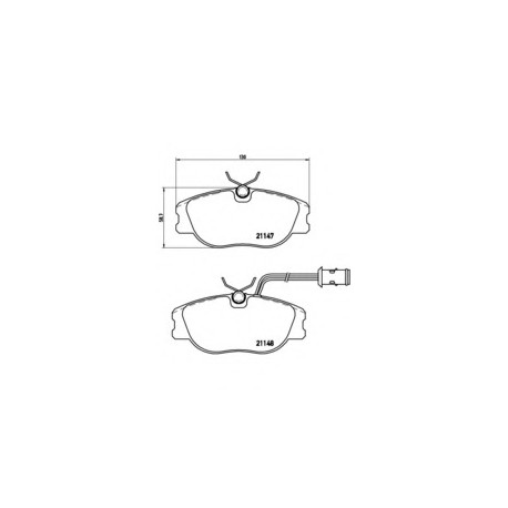 Σετ Τακάκια BREMBO P23041