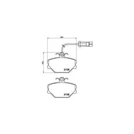 Σετ Τακάκια BREMBO P23044