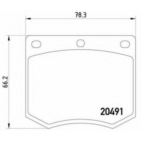 Σετ Τακάκια BREMBO P24002